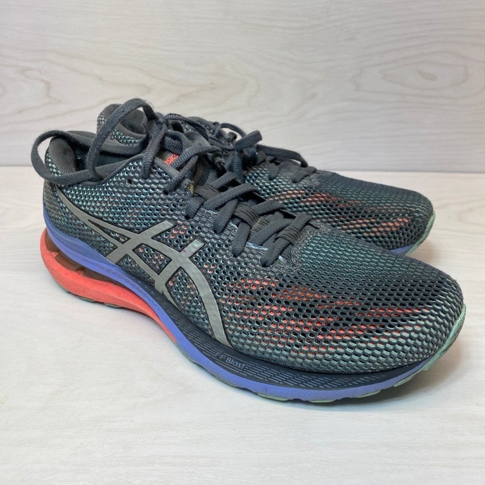 Asics Womens 11 Gel-Kayano 28 Running Shoes Stability Grey Coral 1012B149
